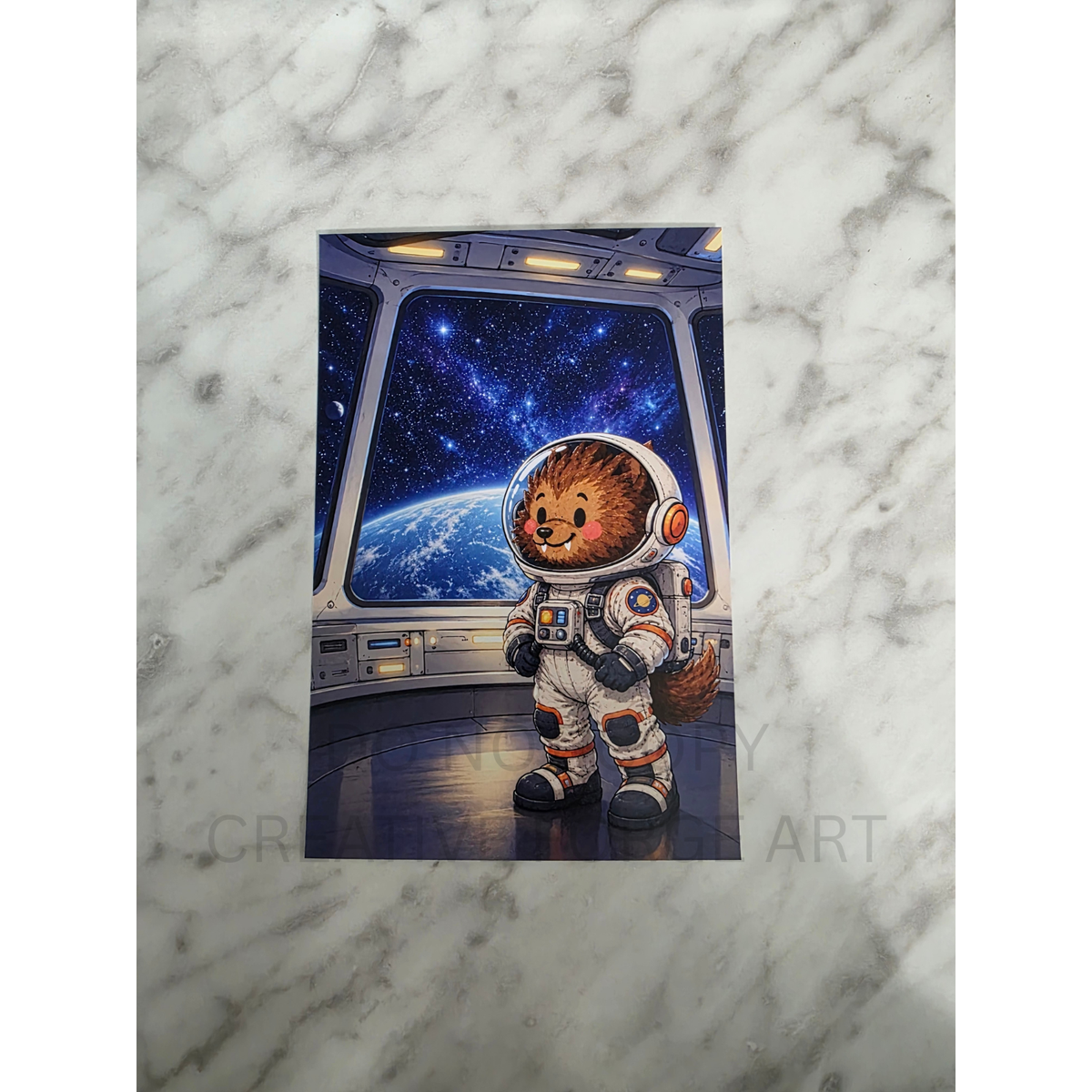 Werewolf in Space 4x6 Physical Art Print