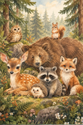 Watermarked - Forest Creatures PNG Download