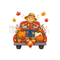 Watermarked - Scarecrow PNG Digital Sticker