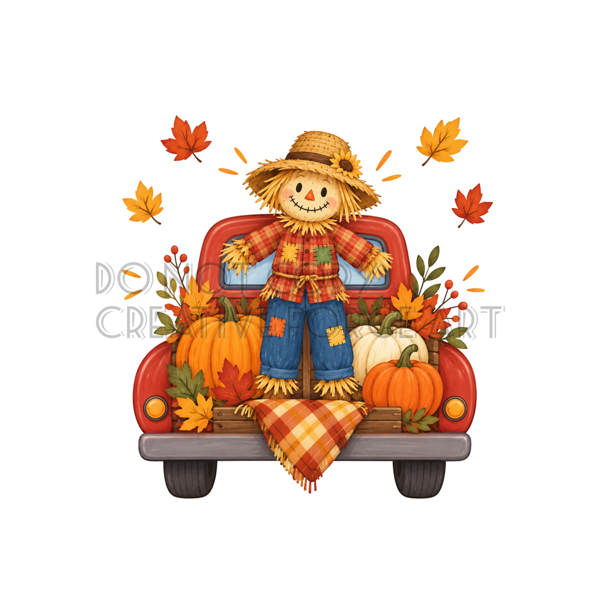 Watermarked - Scarecrow PNG Digital Sticker