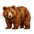 Watermarked - Bear PNG Digital Sticker