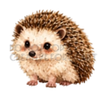 Watermarked - Hedgehog PNG Digital Sticker