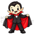 Watermarked - Vampire PNG Digital Sticker
