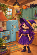 Watermarked - Witch 4x6 PNG Print