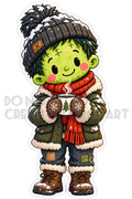Watermarked - Zombie PNG Digital Sticker